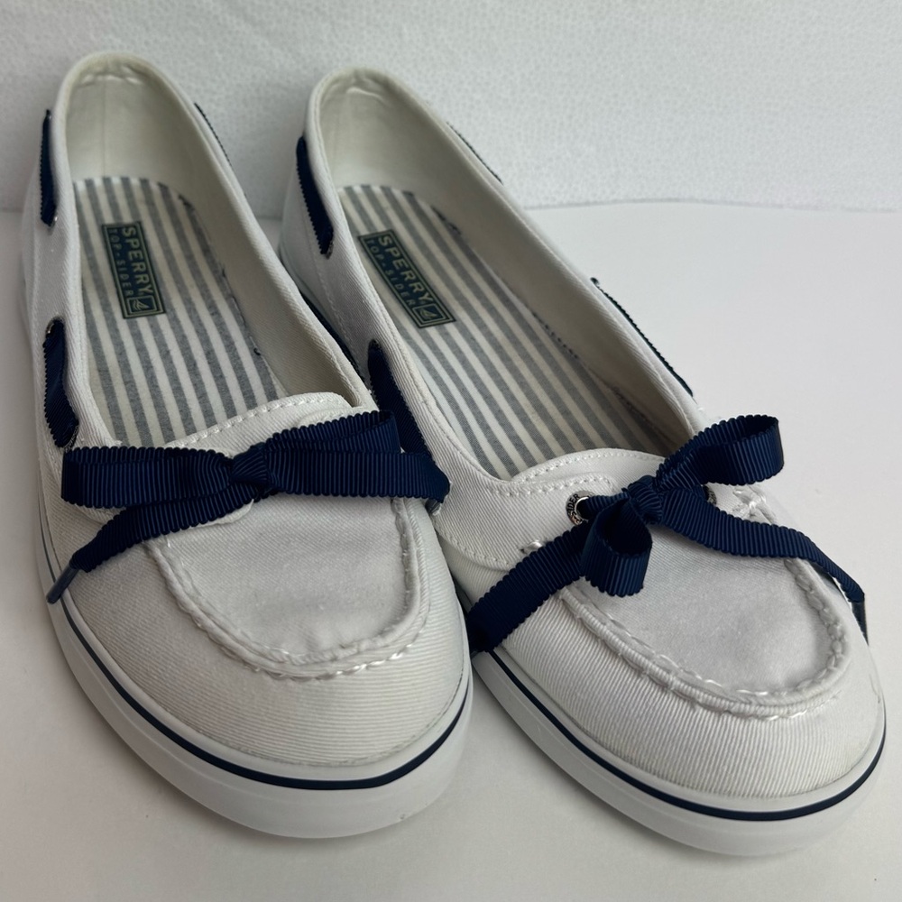Womens | SPERRY | Hailey | White Canvas | 9778242 | Top-Sider Shoes | Size 8 US